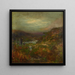 Landscape Painting with Figures - Petrus van der Velden — framed artwork on a wall