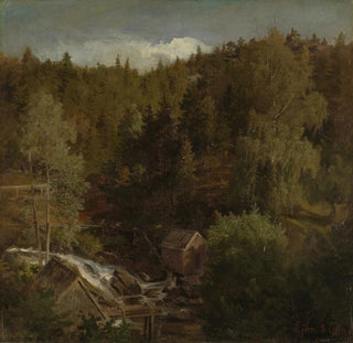 Paysage avec un Moulin - Hans Gude