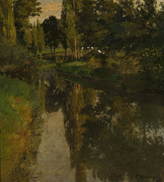 Paysage avec un ruisseau - Friedrich Kallmorgen