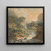 Landscape with a turbulent stream in the Jura - Peter Birmann — framed artwork on a wall