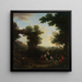 Classic landscape painting with gypsies - John Wootton — framed artwork on a wall
