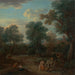 Klassiek landschap ochtend - John Wootton — weergave van het kunstwerk