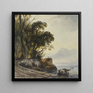 Paysage côtier - Théodore Gudin