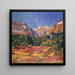 Autumn Landscape Painting in the Maroz Valley with Piz Duan and Gletscherhorn - Giovanni Giacometti — framed artwork on a wall
