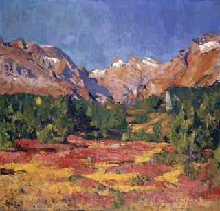Paysage d'Automne dans la Vallée de Maroz avec Piz Duan et Gletscherhorn - Giovanni Giacometti