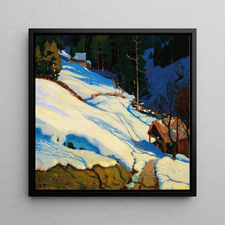 Paysage d'hiver - Alfred Poell