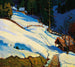 Winterlandschap - Alfred Poell — weergave van het kunstwerk