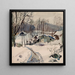 Winterlandschap in Pressbaum - Oskar Laske — ingelijst kunstwerk aan de muur