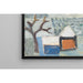 Reproductie van het schilderij Landschapschilderij met winterlandschap en huizen - Sasza Blonder
