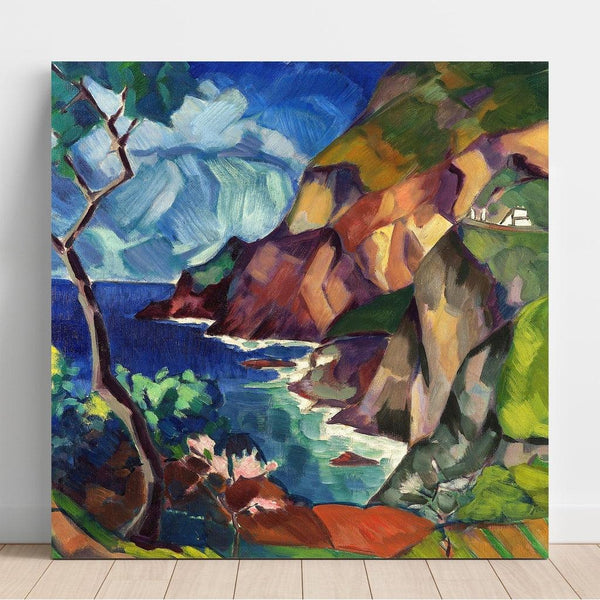 Paysage de Capri - Konrad Mägi | Reproduction Tableau Décoration murale affiche copie