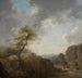 Mountain landscape with stream and flock - Johann Christian Brand — artwork view