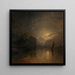 Landschap 's Nachts bij maanlicht - Adalbert Stifter — ingelijst kunstwerk aan de muur