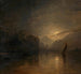 Landschap 's Nachts bij maanlicht - Adalbert Stifter — weergave van het kunstwerk