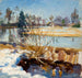 Spring Landscape Painting - Lilly Walther — artwork view