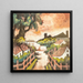 Village Landscape - Hugo Scheiber — framed artwork on a wall