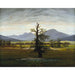 Reproductie van het schilderij Landschapschilderij van een dorp in het ochtendlicht - Caspar David Friedrich
