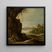 Landschapschilderij van het zuiden met Sint-Antonius de Klop - David Teniers de Jonge — ingelijst kunstwerk aan de muur