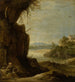 Landschapschilderij van het zuiden met Sint-Antonius de Klop - David Teniers de Jonge — weergave van het kunstwerk