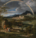 Heroïsch landschap met regenboog - Joseph Anton Koch — weergave van het kunstwerk