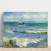 Reproductie van het schilderij Zeegezicht schilderij bij Saintes-Maries-de-la-Mer - Vincent Van Gogh