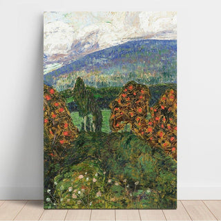 Paysage norvégien - Konrad Mägi | Reproduction Tableau Décoration murale affiche copie