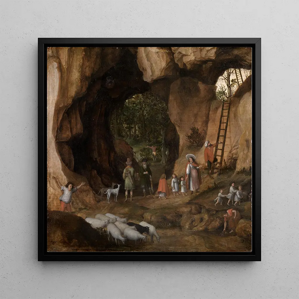 Paysage rocheux avec des familles nomades 2 - Cornelis van Dalem