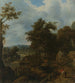 Zweeds landschap met een watermolen - Allaert van Everdingen — weergave van het kunstwerk