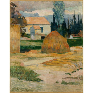 Paysages près d'Arles de Paul Gauguin | Reproduction Tableau Décoration murale affiche copie
