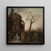 Landbouwers dansend - Johannes Lingelbach — ingelijst kunstwerk aan de muur