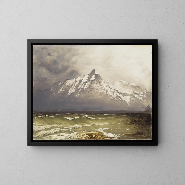 Du Nordland - Peder Balke — ingelijst kunstwerk aan de muur