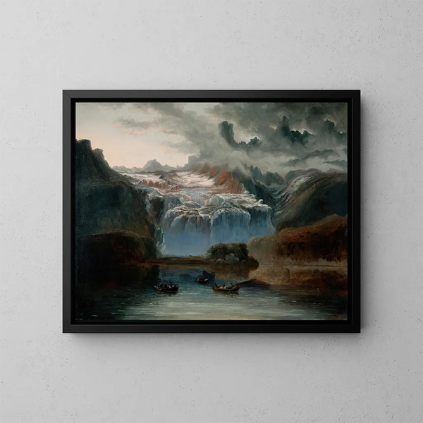 Le glacier de Jostedalsbreen - Peder Balke — ingelijst kunstwerk aan de muur