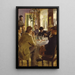 Lunch van kunstenaars in het hotel Brøndums - Peder Severin Krøyer — ingelijst kunstwerk aan de muur