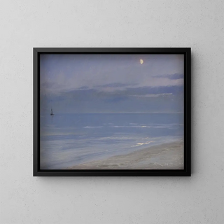 Peder Severin Kryer - Skagen Beach in Moonlight.webp