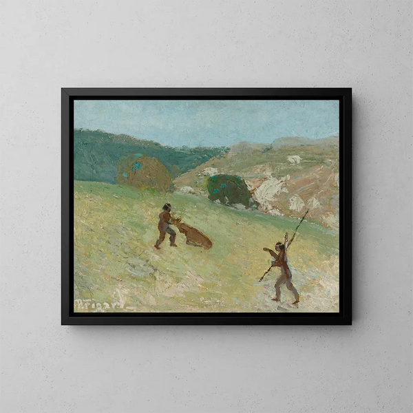 Jacht - Pedro Figari — ingelijst kunstwerk aan de muur