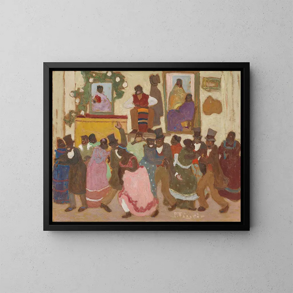 Dansende mensen - Pedro Figari — ingelijst kunstwerk aan de muur