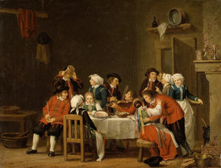 Pehr Hillestrm - Convivial Scene in a Peasants Cottage.webp