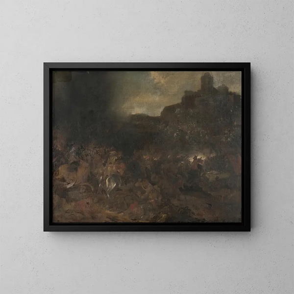 Landschap met Laplanders - Pehr Hilleström — ingelijst kunstwerk aan de muur