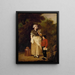 Woman doing housework buying a Love Ditty - Pehr Hilleström — framed artwork on a wall