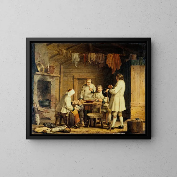 Personen van Mora en Dalarna - Pehr Hilleström — ingelijst kunstwerk aan de muur