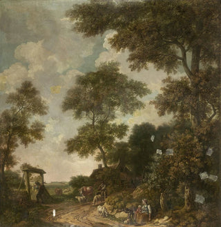 Peinture murale d'un paysage hollandais avec un chemin de sable - Jurriaan Andriessen