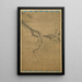 Ink Plum Tree - Peng Xu — framed artwork on a wall