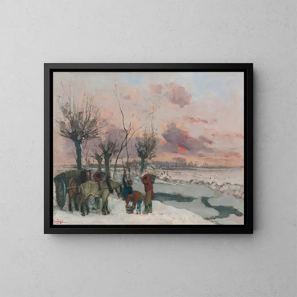 De ijsbrekers - Pericles Pantazis — ingelijst kunstwerk aan de muur