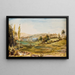 Landschap - Peter Adolf Hall — ingelijst kunstwerk aan de muur