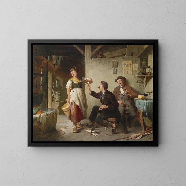 La cigare - Peter Baumgartner — ingelijst kunstwerk aan de muur