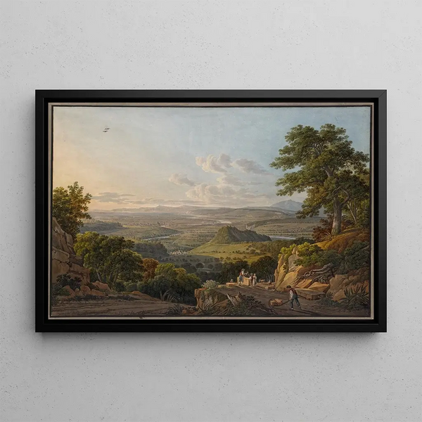Peter Birmann - Blick vom Muttenzer Steinbruch auf Basel Environs de Ble prise sur la Carriere de Muttentz.webp