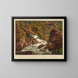 Cascade d'eau Chéret - Peter Birmann — ingelijst kunstwerk aan de muur
