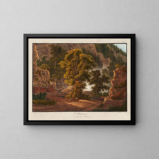 La Charbonnière - Peter Birmann — ingelijst kunstwerk aan de muur