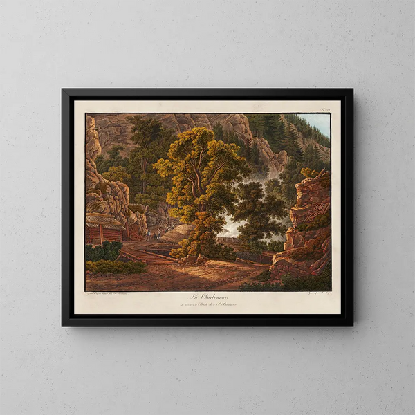 La Charbonnière - Peter Birmann — ingelijst kunstwerk aan de muur
