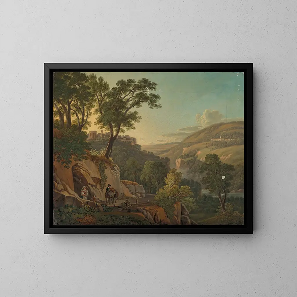 Landschap bij Tivoli - Peter Birmann — ingelijst kunstwerk aan de muur