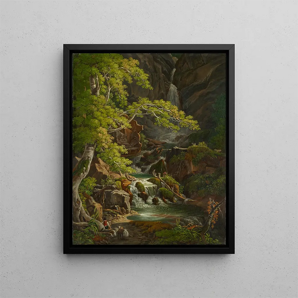 Peter Birmann - Waterfall in the Mnster Valley.webp